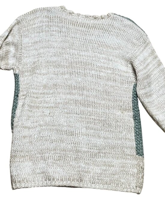 Vintage Shenanigans Sweater Womens Size S Floral Hand Knit Cozy Grandma - Picture 4 of 4